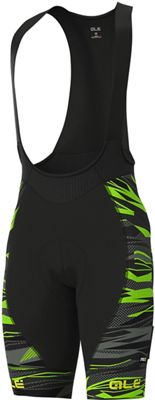 Alé Graphics PRR Rock Bib Shorts - Black-Fluro Green - XXL, Black-Fluro Green